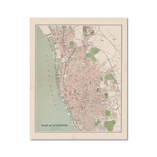 Load image into Gallery viewer, Mackenzie's Plan of Liverpool, 1895 - old map of Liverpool print