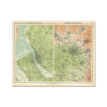Load image into Gallery viewer, Environs of Liverpool & Manchester, 1898 - old map of Liverpool print