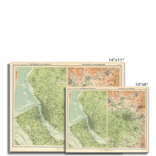 Load image into Gallery viewer, Environs of Liverpool & Manchester, 1898 - old map of Liverpool print