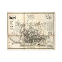 Load image into Gallery viewer, Liverpool and its Environs, by William Swire, 1824 - old map of Liverpool print