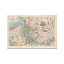 Load image into Gallery viewer, Bacon&#39;s Map of Liverpool, 1885 Fine Art Print
