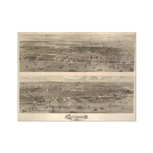 Load image into Gallery viewer, Liverpool from the Mersey, 1865 - old map of Liverpool print