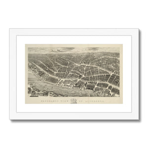 Ackermann’s Panoramic View of Liverpool, 1847 Framed & Mounted Print