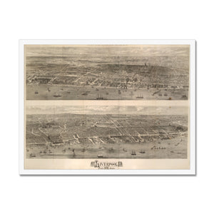 Liverpool from the Mersey, 1865 Framed Print