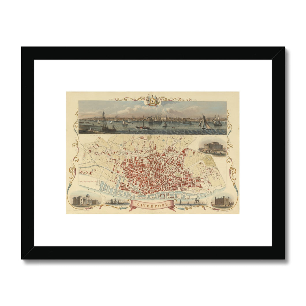 Tallis, Liverpool, 1851 Framed & Mounted Print
