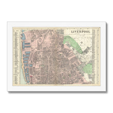 Load image into Gallery viewer, Plan of Liverpool (North Sheet), 1890 Framed Print
