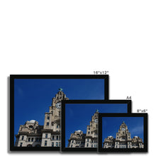 Load image into Gallery viewer, Liver Building Clock Framed Print
