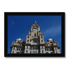 Load image into Gallery viewer, Liver Building Clock Framed Print
