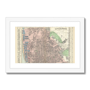 Plan of Liverpool (North Sheet), 1890 Framed & Mounted Print