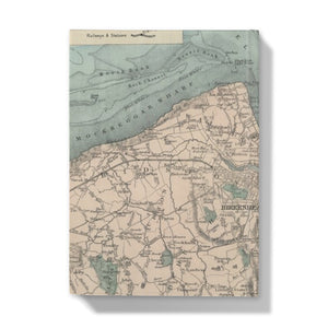 Bacon's Map of Liverpool, 1885 Hardback Journal