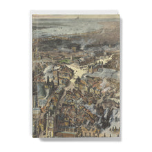 Load image into Gallery viewer, Bird’s Eye View of Liverpool, as seen from a balloon, 1885 Hardback Journal
