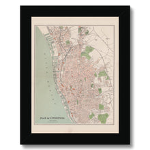 Load image into Gallery viewer, Mackenzie&#39;s Plan of Liverpool, 1895 Framed Print
