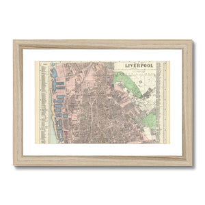 Plan of Liverpool (North Sheet), 1890 Framed & Mounted Print