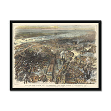 Load image into Gallery viewer, Bird’s Eye View of Liverpool, as seen from a balloon, 1885 Framed Print
